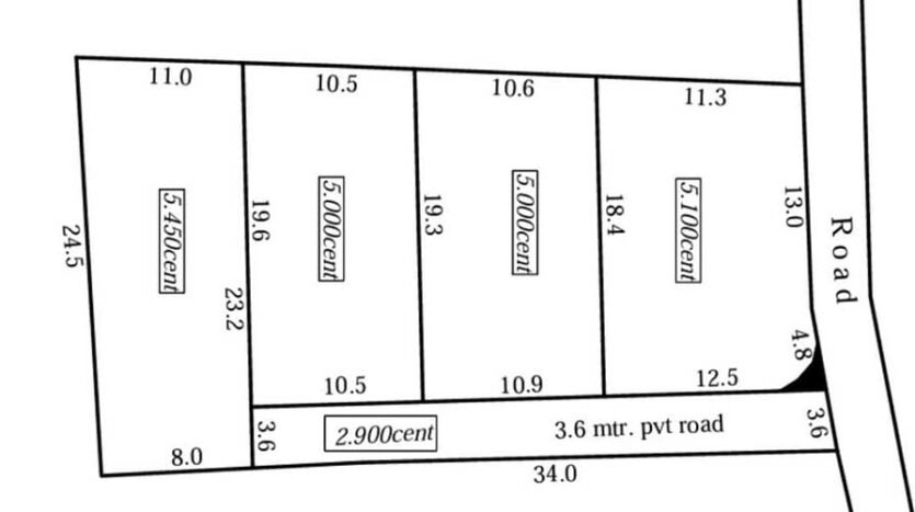 5 Cents Residential Plot for Sale in Chanthavila, Kazhakkuttom